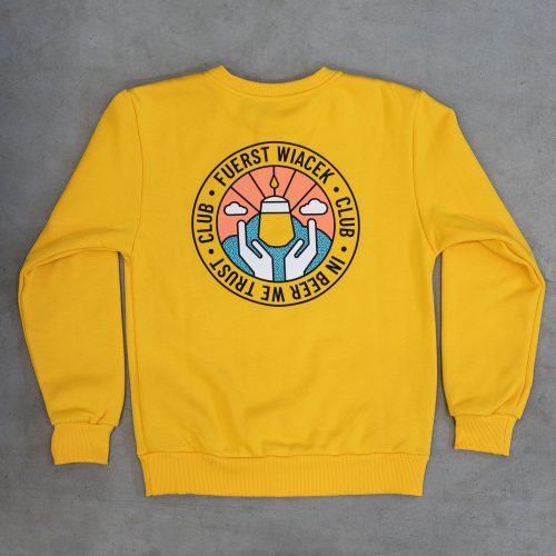 Fuerst Wiacek In Beer We Trust Sweatshirt  Yellow - FUERST WIACEK